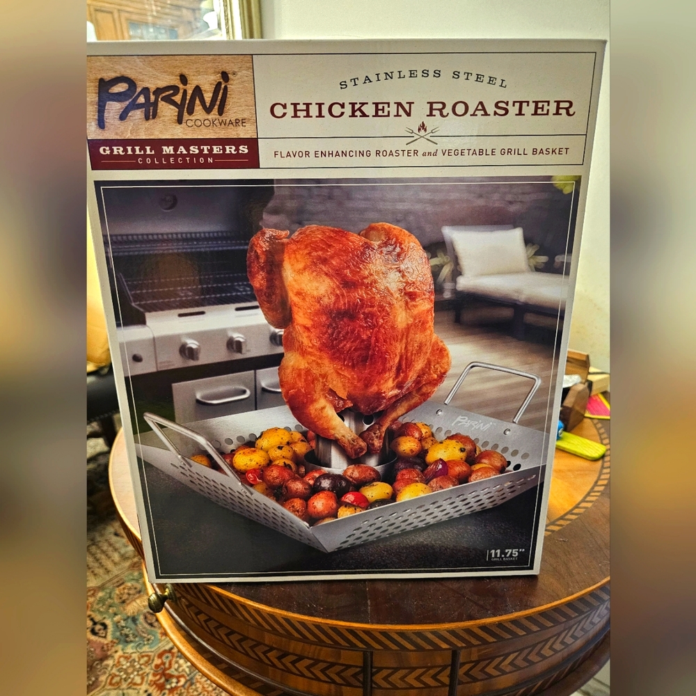 Perini Cookware Grill Masters Collection Chicken Roaster